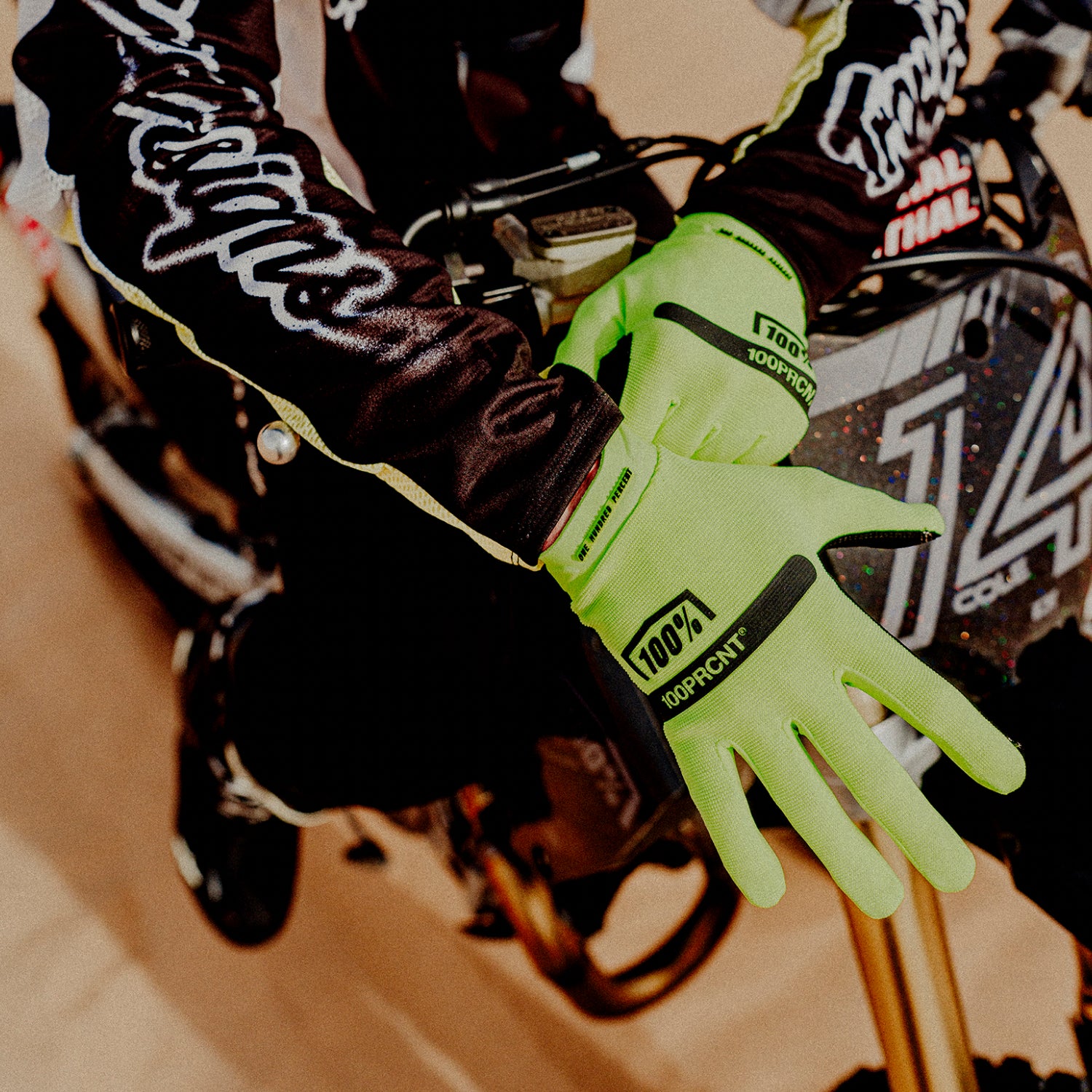 100-ridecamp-handschuhe-fluo-yellow-silikon-grip image 4