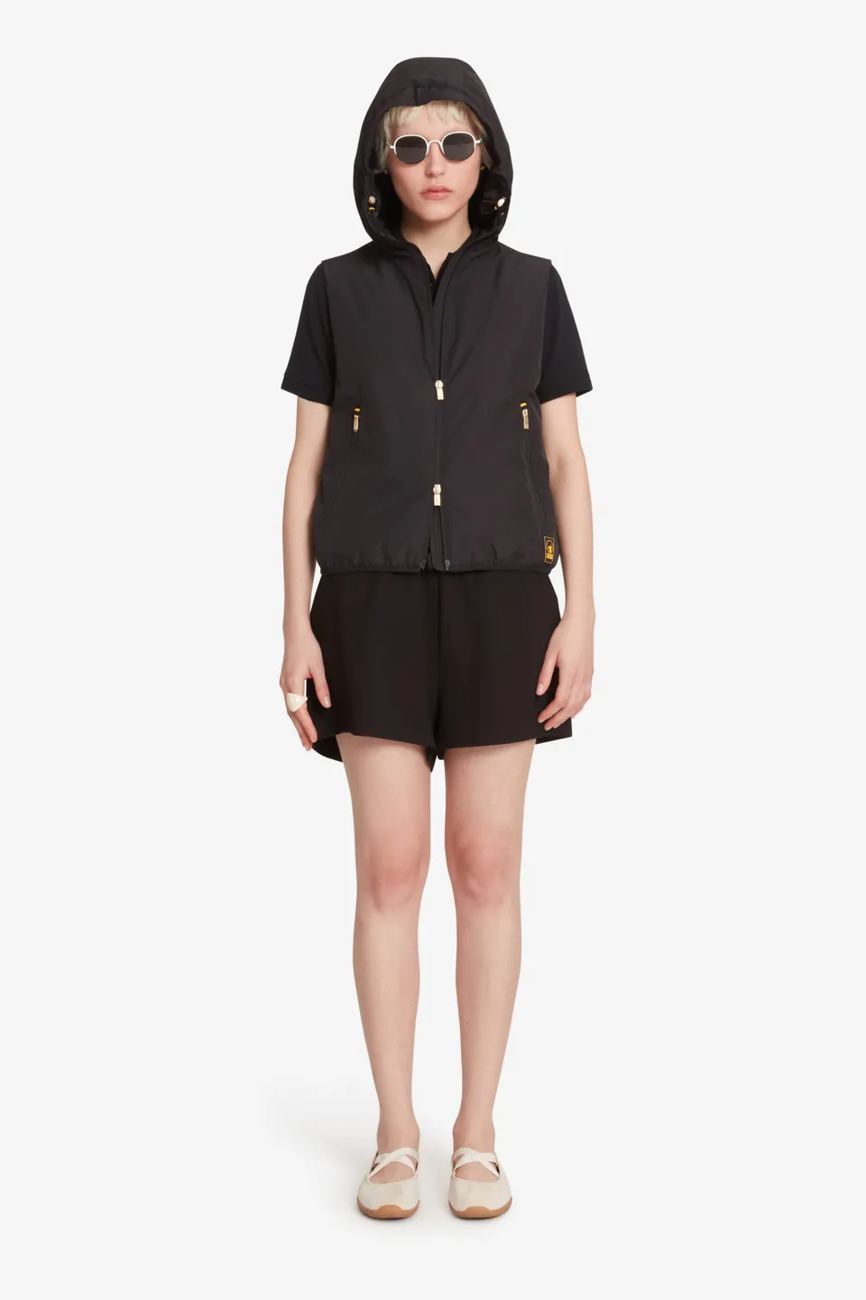 ciesse-outdoor-gurla-shorts-damen-schwarz-elastisch-kordelzug image 1