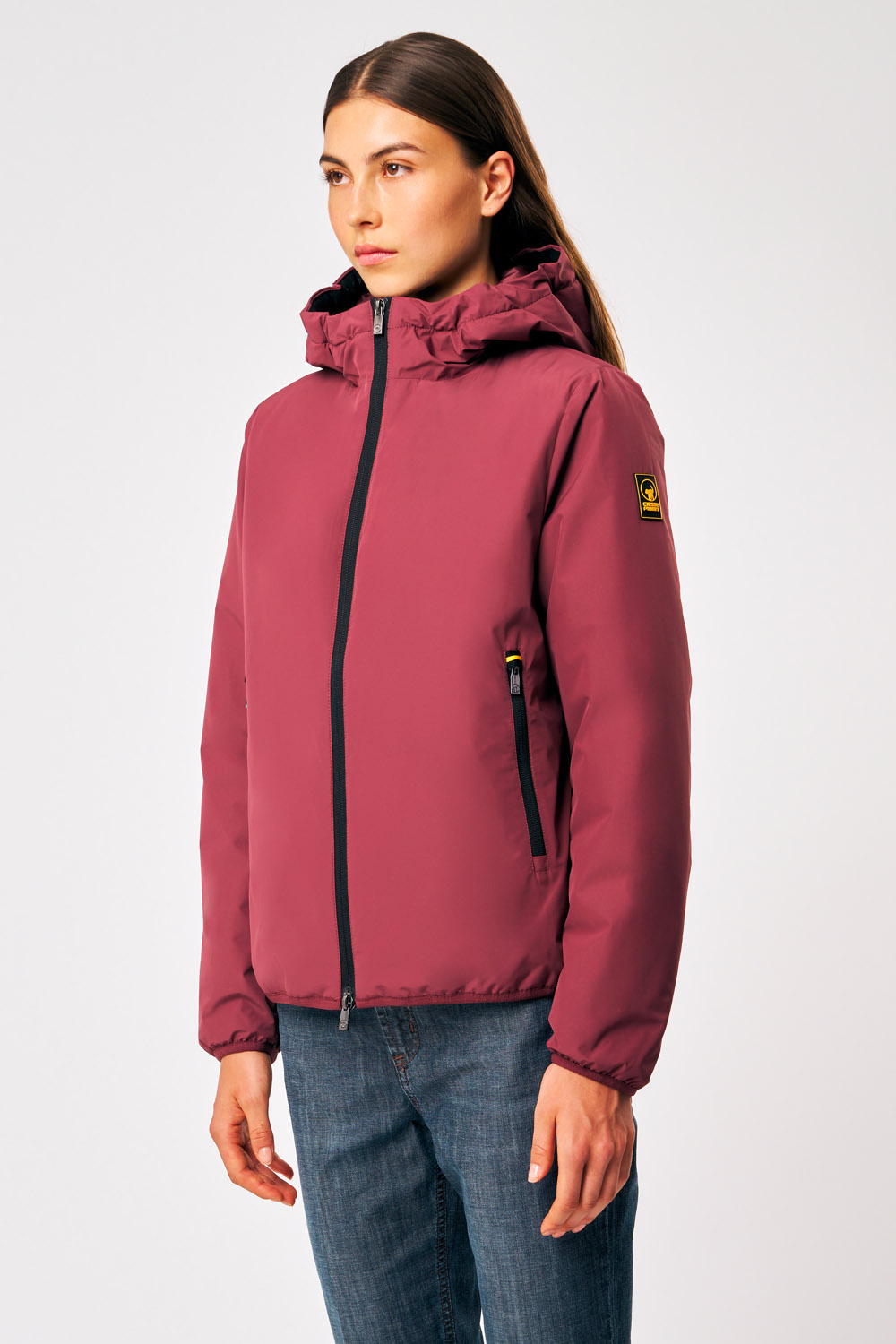 ciesse-outdoor-sofy-winterjacke-damen-bordeaux-kapuze image 3