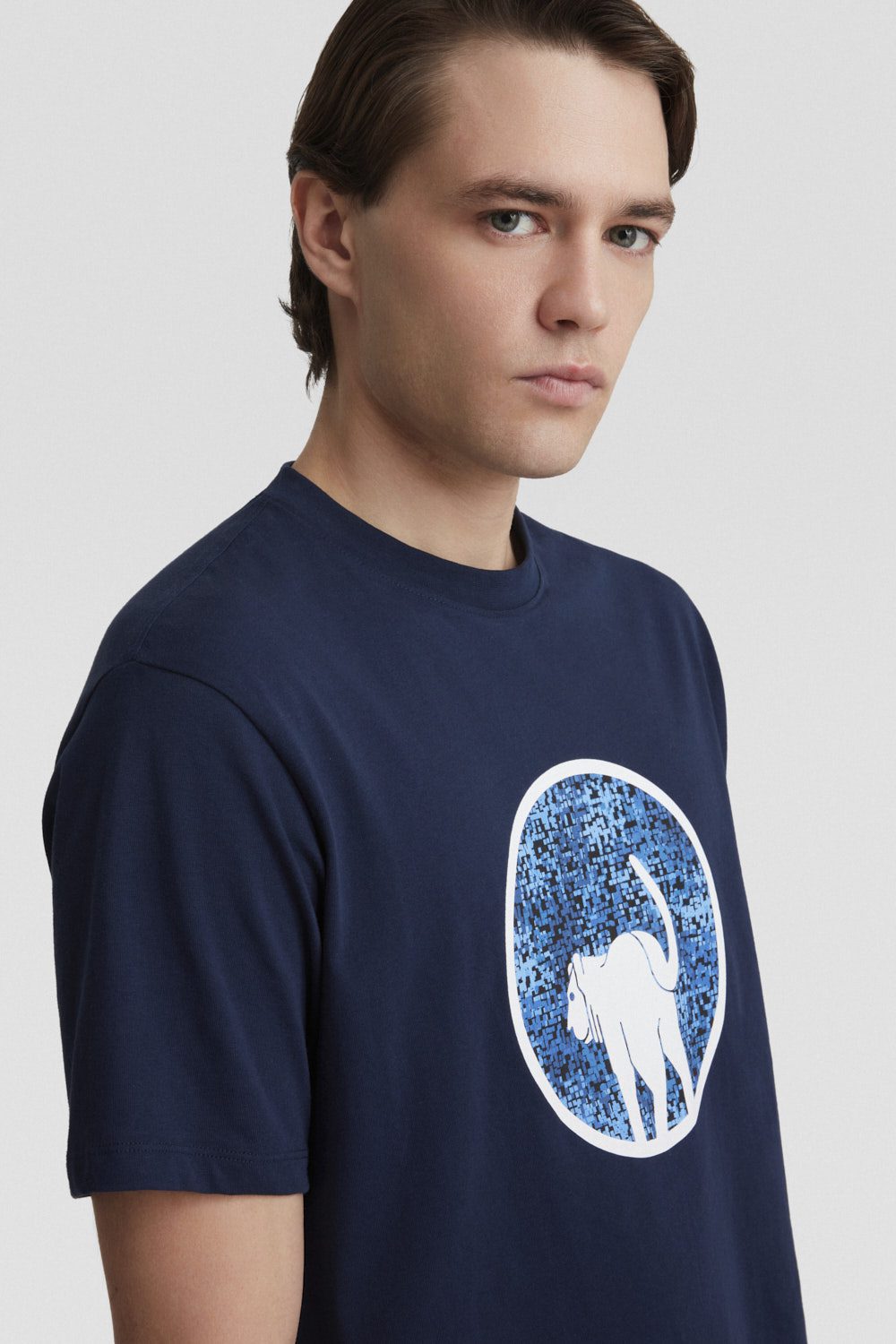 ciesse-outdoor-t-shirt-blau-baumwolle-mit-print image 6