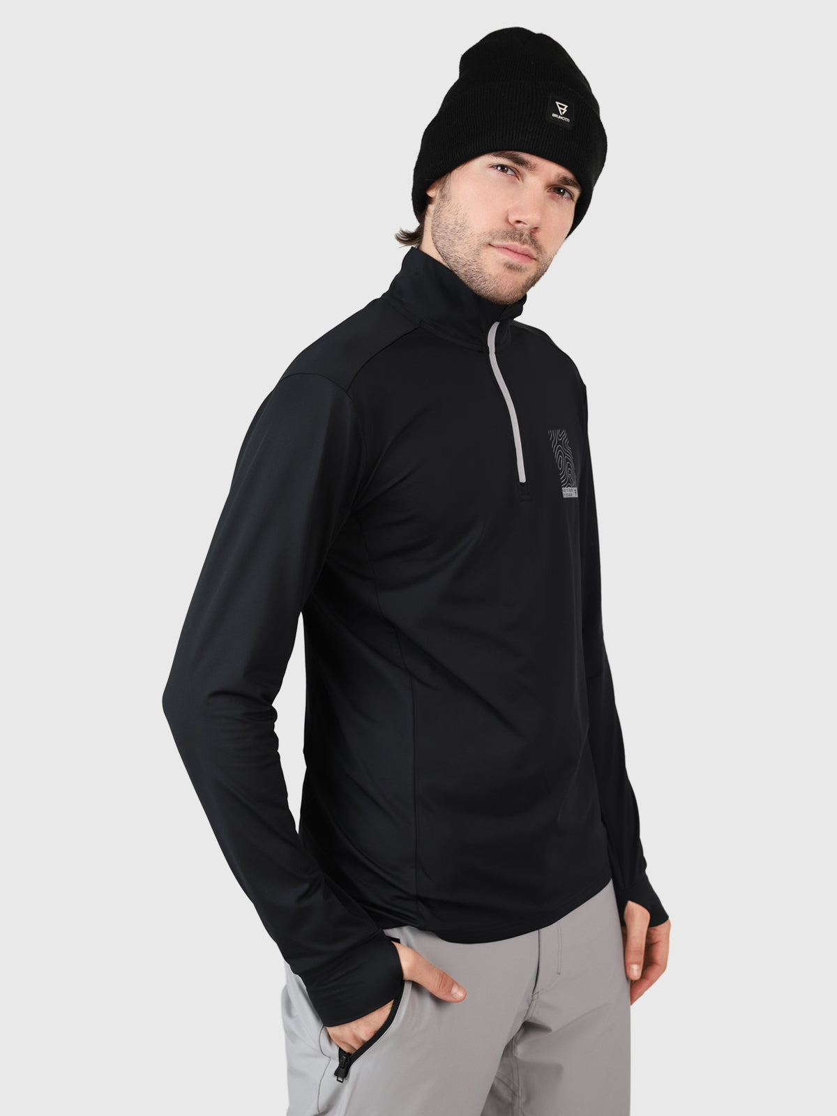 brunotti-torino-herren-polygiene-fleece-l-schwarz image 3