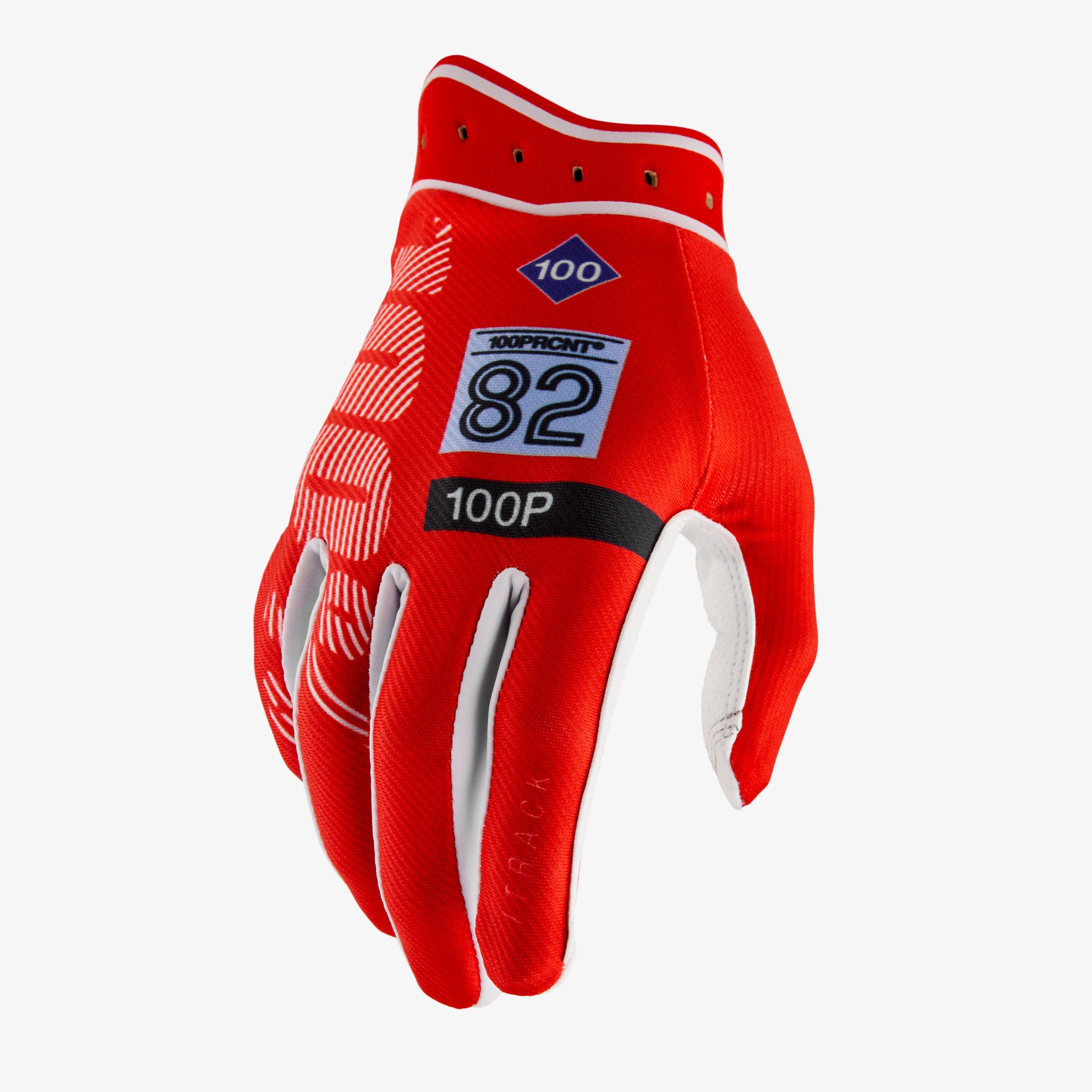 100-itrack-fahrradhandschuhe-rot-wei-gr-e-l image 1