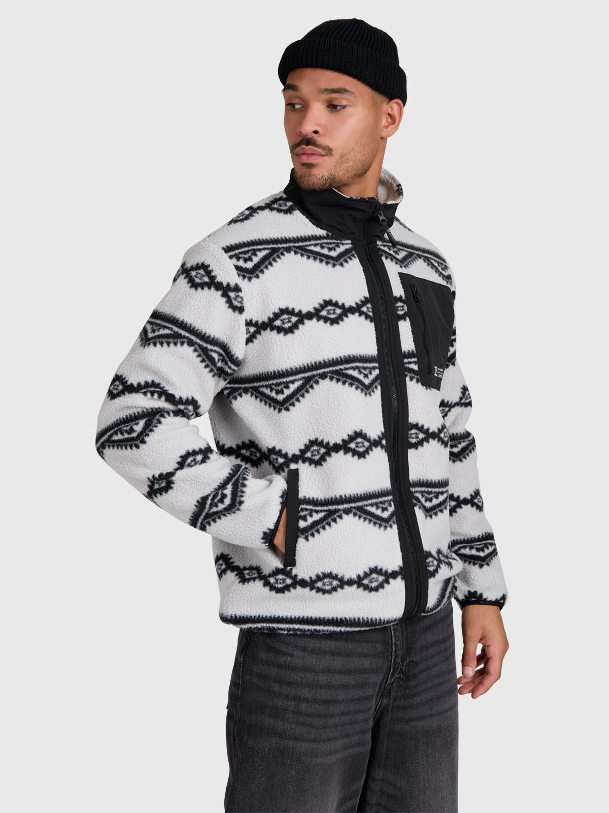 brunotti-kevio-zip-herren-fleece-soft-grey-polyester image 4