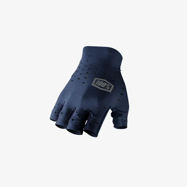 100-sling-fahrradhandschuhe-kurz-navy-gr-e-m-atmungsaktiv image 1