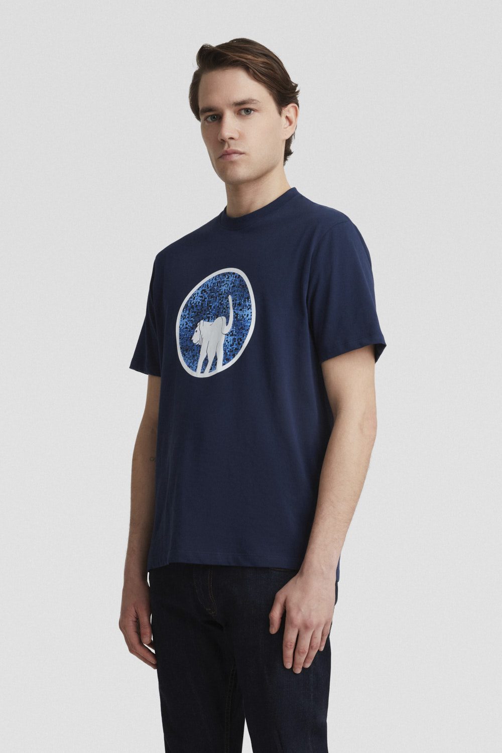 ciesse-outdoor-t-shirt-blau-baumwolle-mit-print image 2