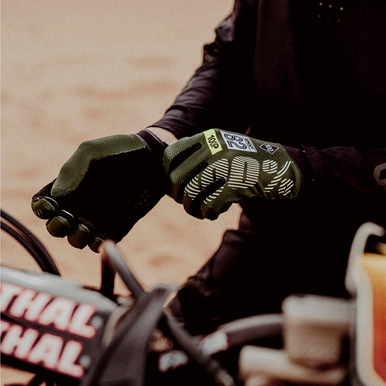 100-itrack-handschuhe-gr-n-mtb-moto-atmungsaktiv image 3
