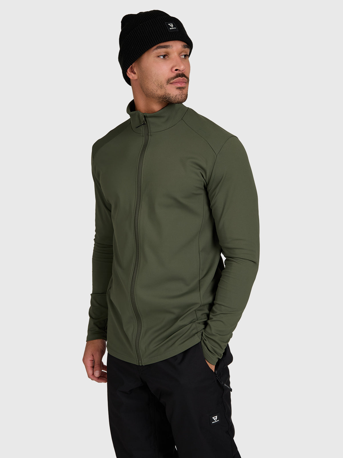 brunotti-mano-zip-herren-ski-fleece-deep-green-polyester image 3