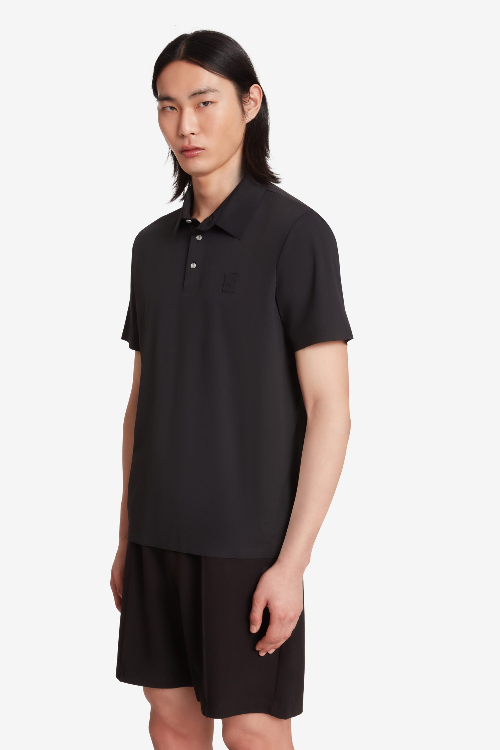 ciesse-outdoor-damien-polo-schwarz-polyester-atmungsaktiv image 2
