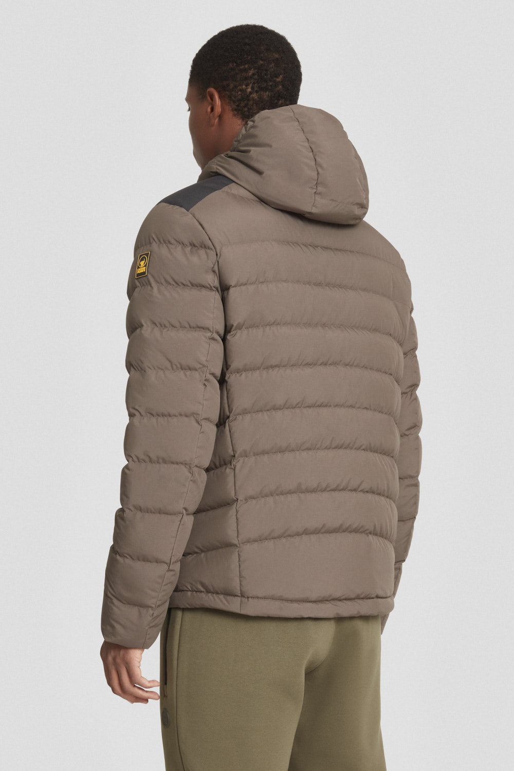 ciesse-outdoor-piumini-daunenjacke-braun-kurz-kapuze image 4