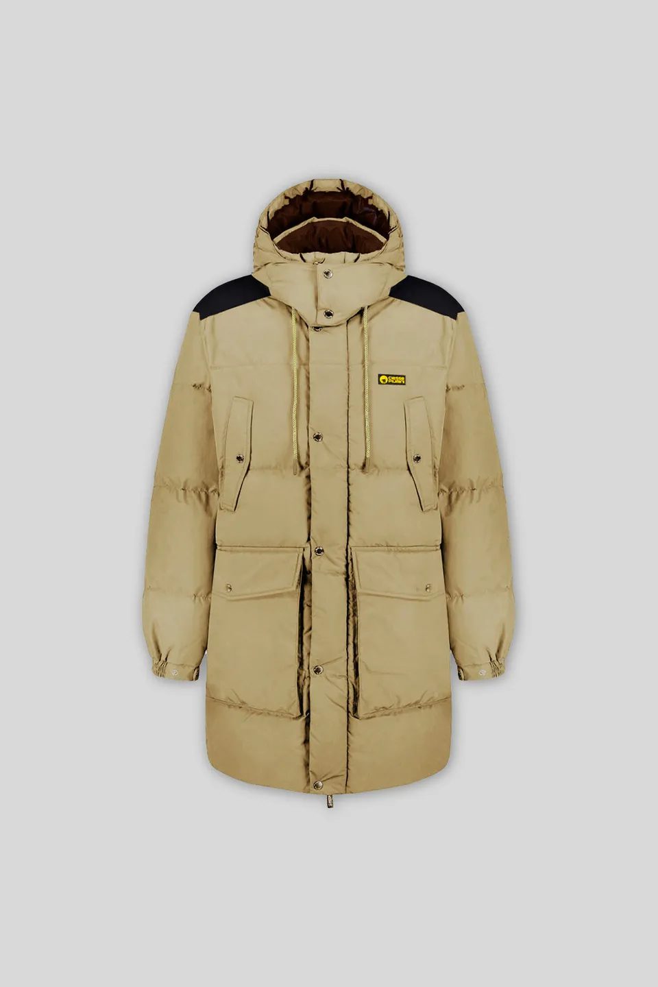 ciesse-outdoor-canada-daunenmantel-beige-lang-unisex image 1