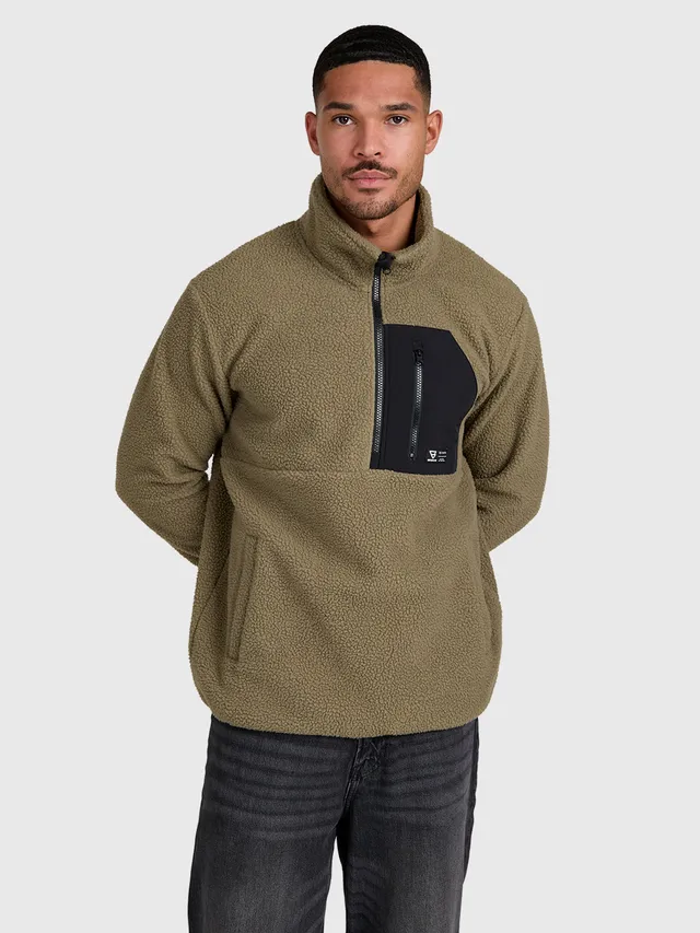 brunotti-kelstyn-herren-fleecejacke-dunkelgr-n-polyester image 1