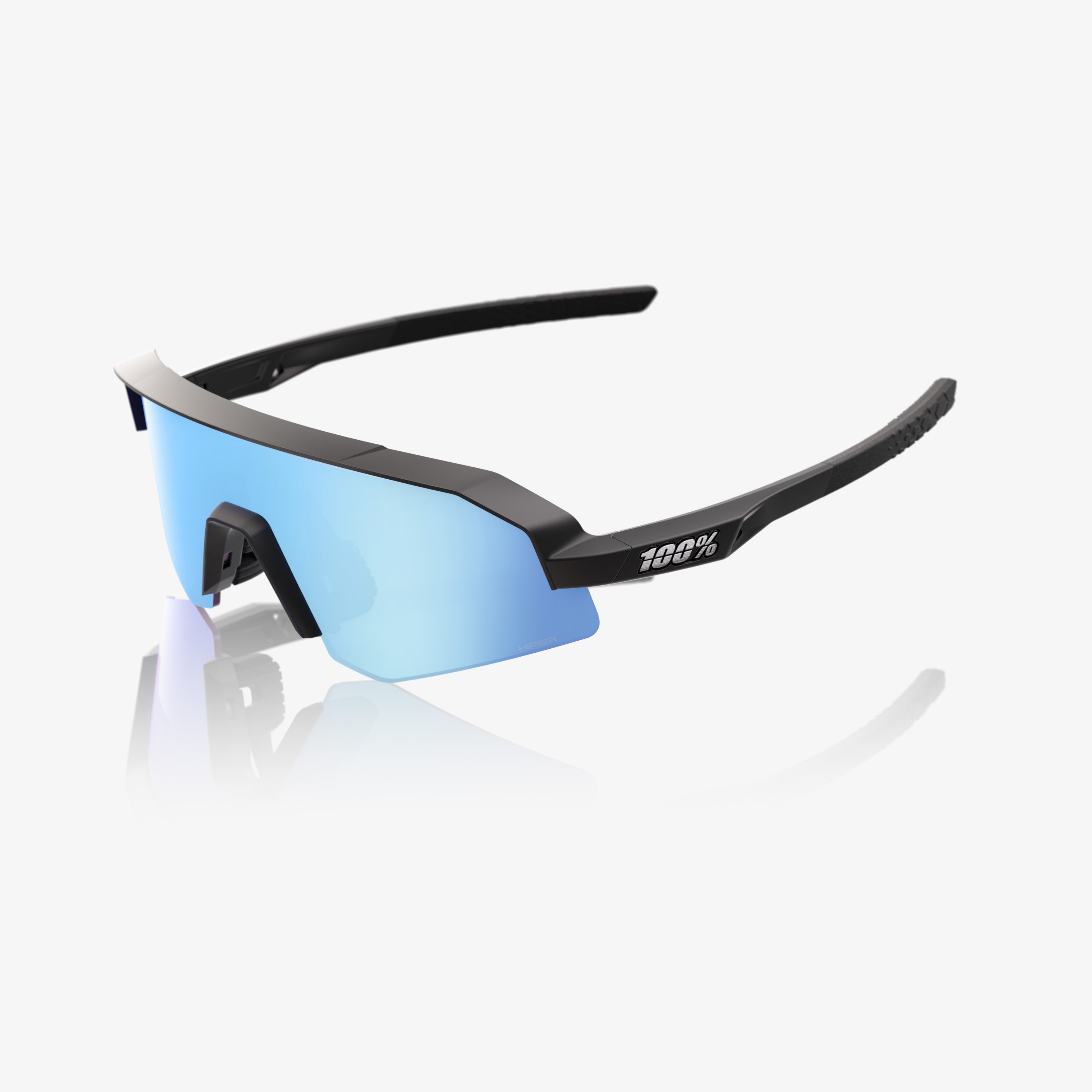 100-slendale-youth-sonnenbrille-matte-black-hiper-blue image 1