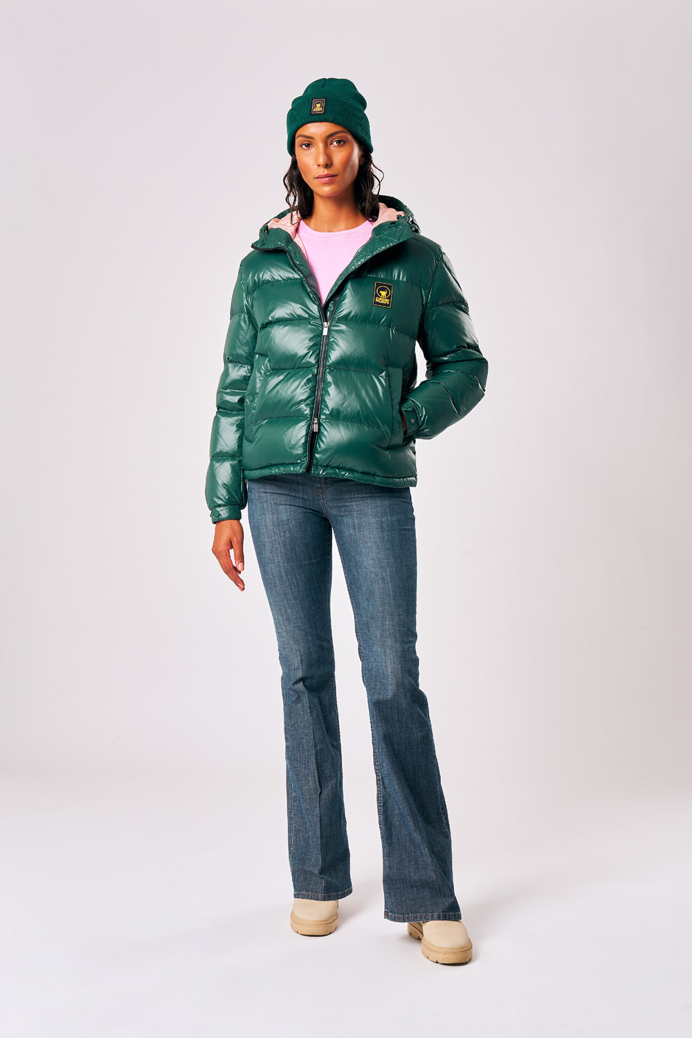 ciesse-outdoor-naria-daunenjacke-damen-gr-n-kapuze image 2