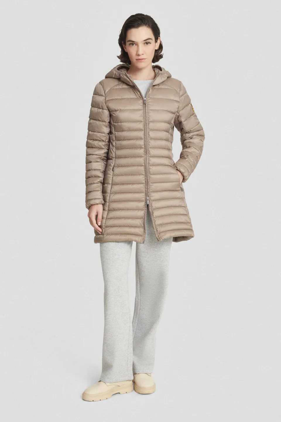 ciesse-outdoor-piumini-daunenjacke-braun-lang-wasserdicht image 1