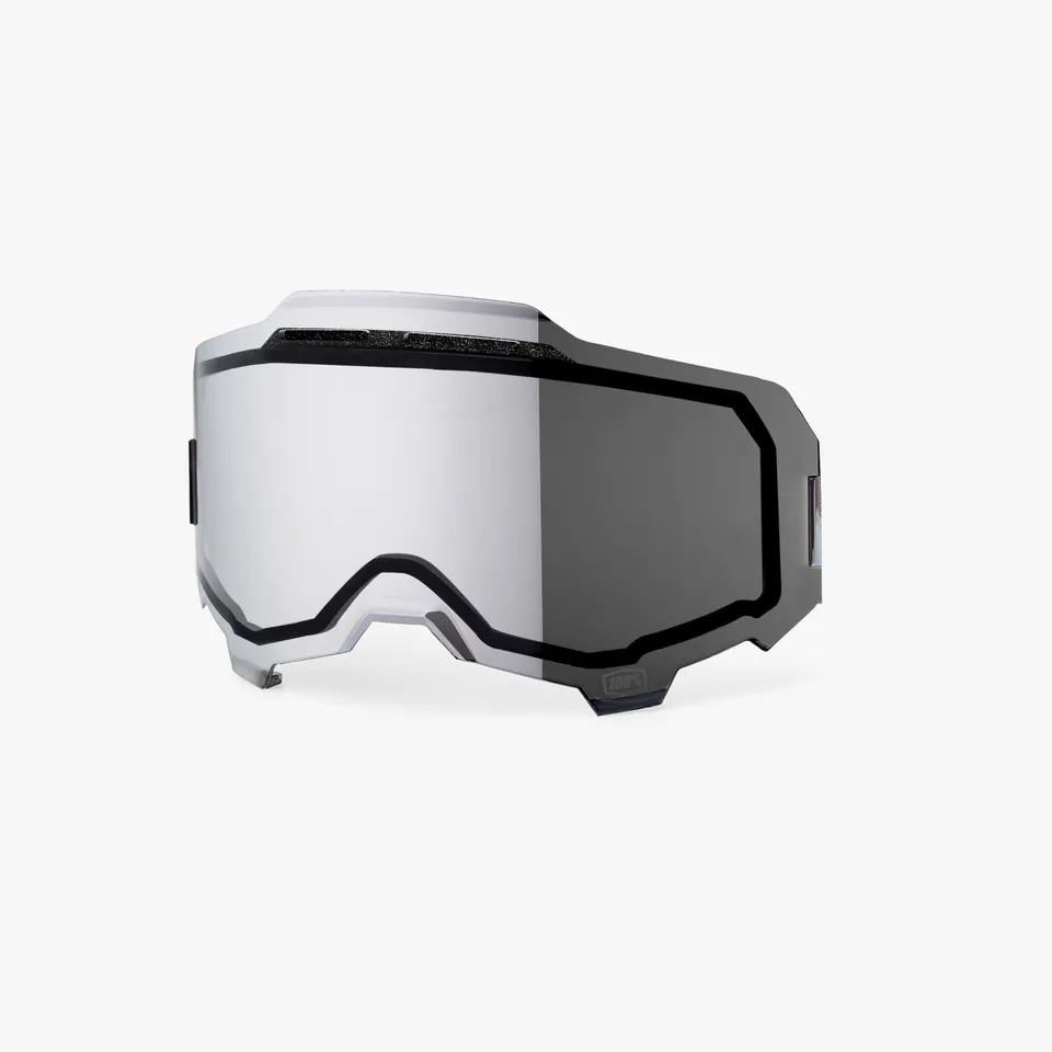 100percent-armega-injected-dual-pane-ersatzlinse-mirror-silver-flash image 1