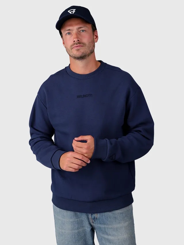 brunotti-esseries-herren-sweatshirt-indigo-blue-baumwolle image 1