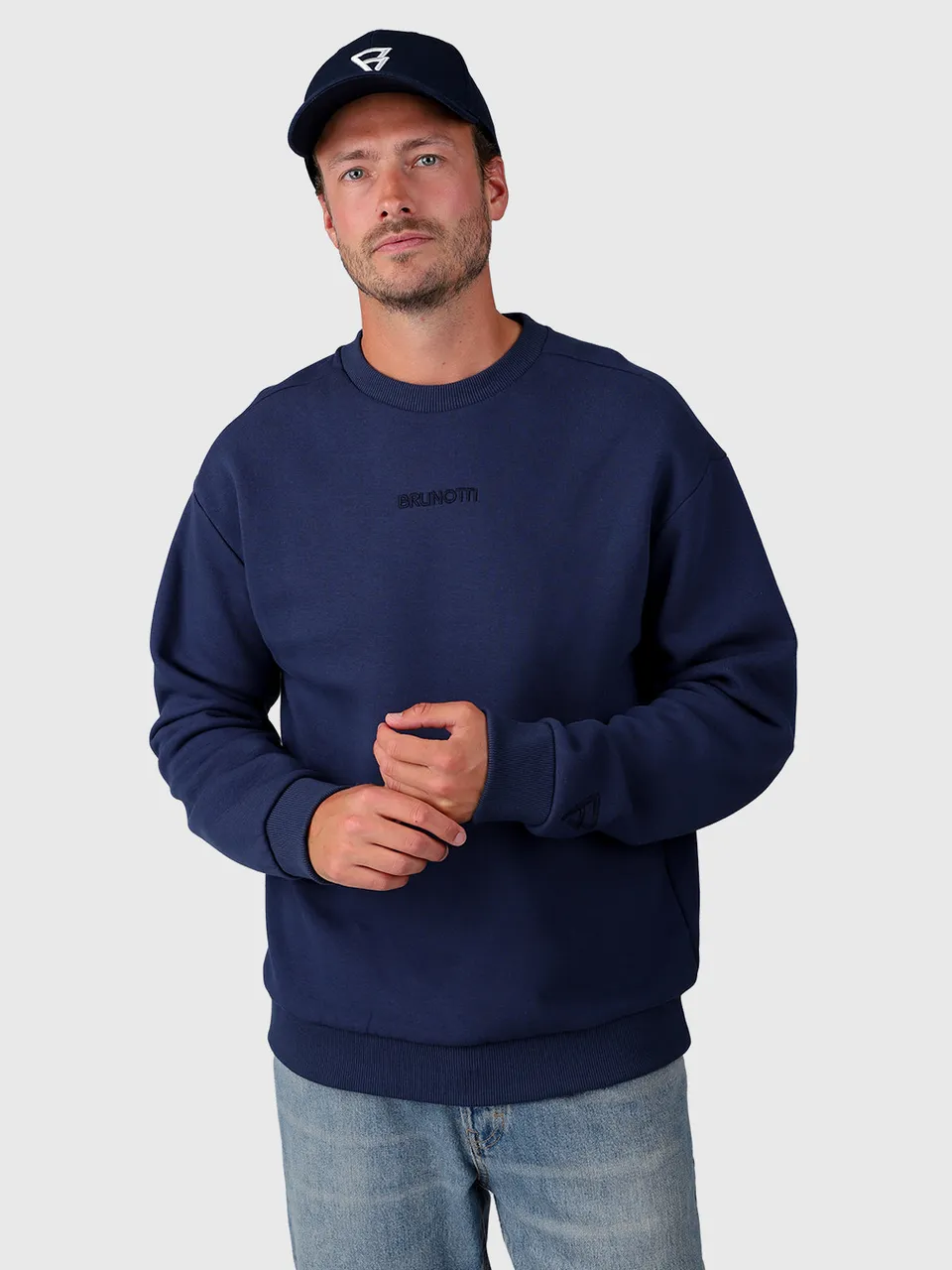 brunotti-esseries-herren-sweatshirt-indigo-blue-baumwolle image 1