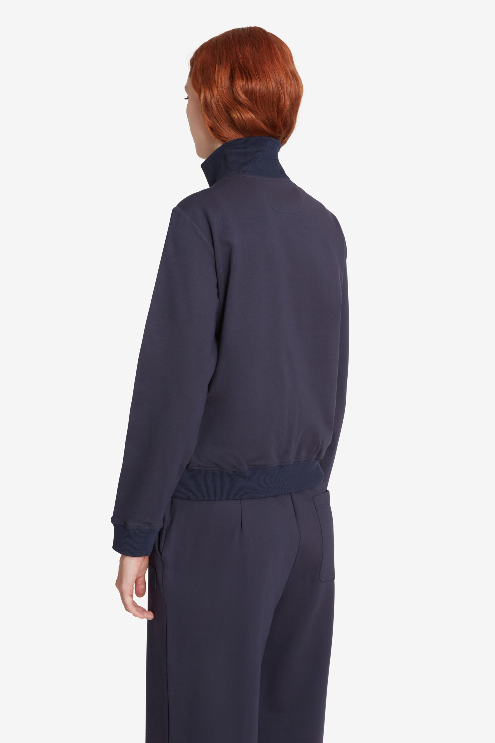 ciesse-kabru-sweatshirt-damen-dunkelblau-hoher-kragen image 4