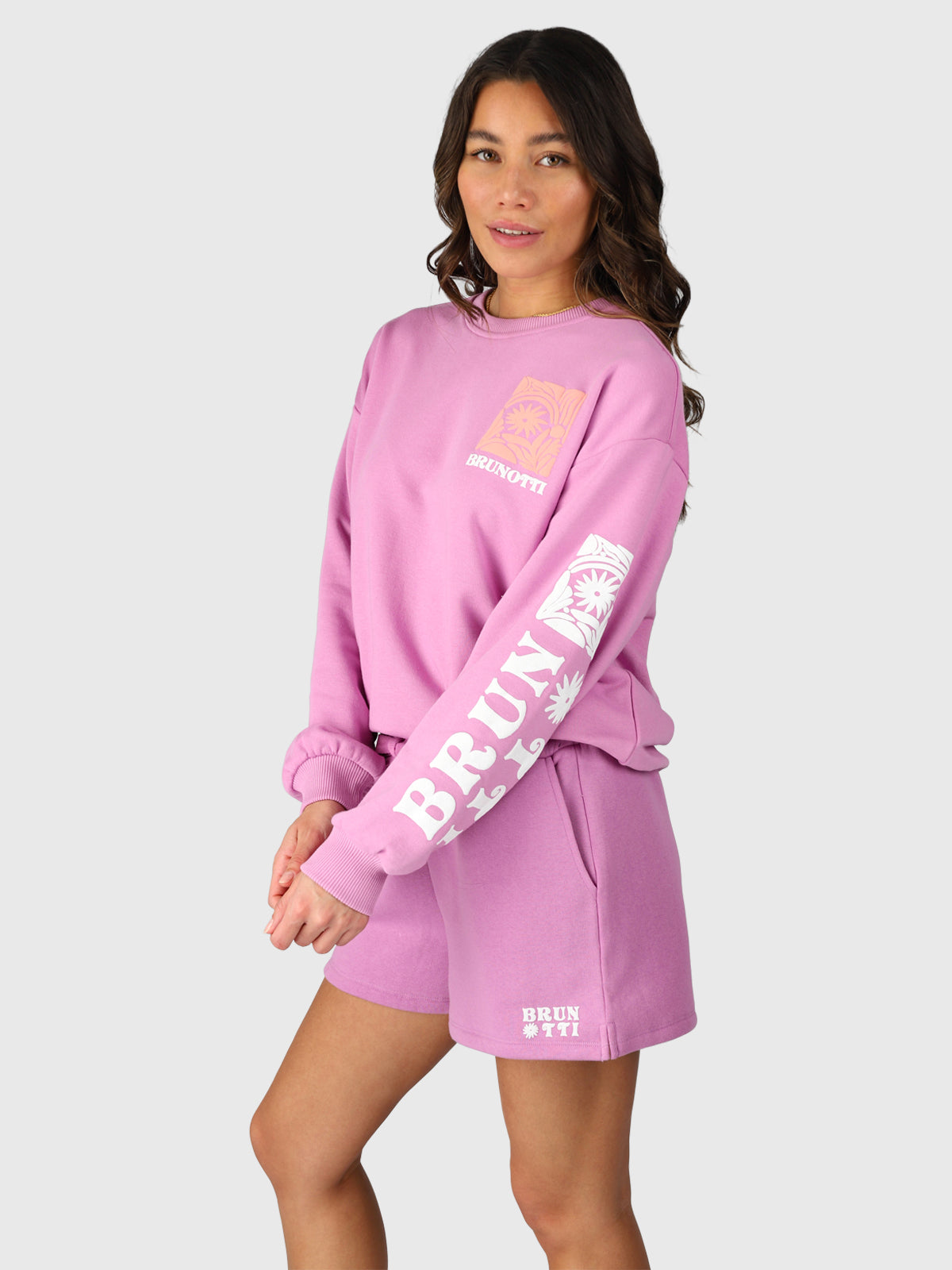 brunotti-ari-sweater-pullover-damen-violet-print-puff-rmel image 3