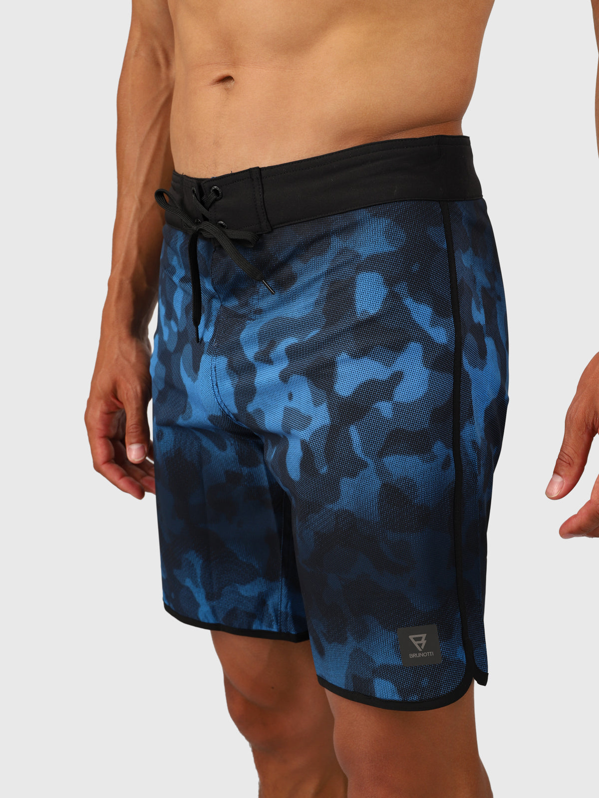 brunotti-burray-herren-boardshorts-blau-stretch-quickdry image 2