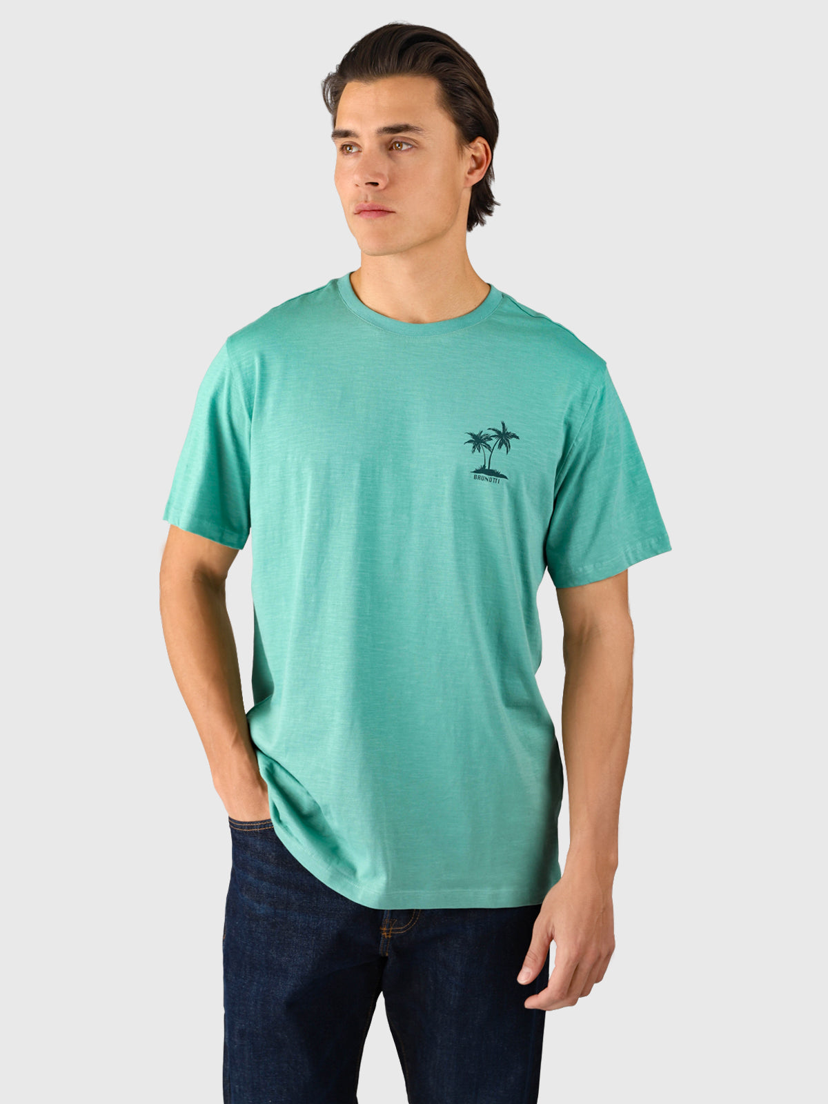 brunotti-whiterly-herren-t-shirt-bottle-green-relaxed-fit image 5