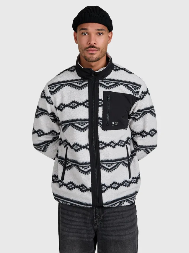 brunotti-kevio-zip-herren-fleece-soft-grey-polyester image 1