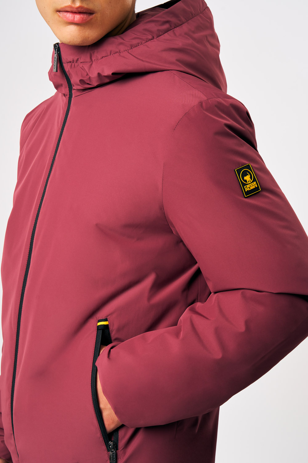 ciesse-peter-winterjacke-bordeaux-mit-kapuze-gef-ttert image 4