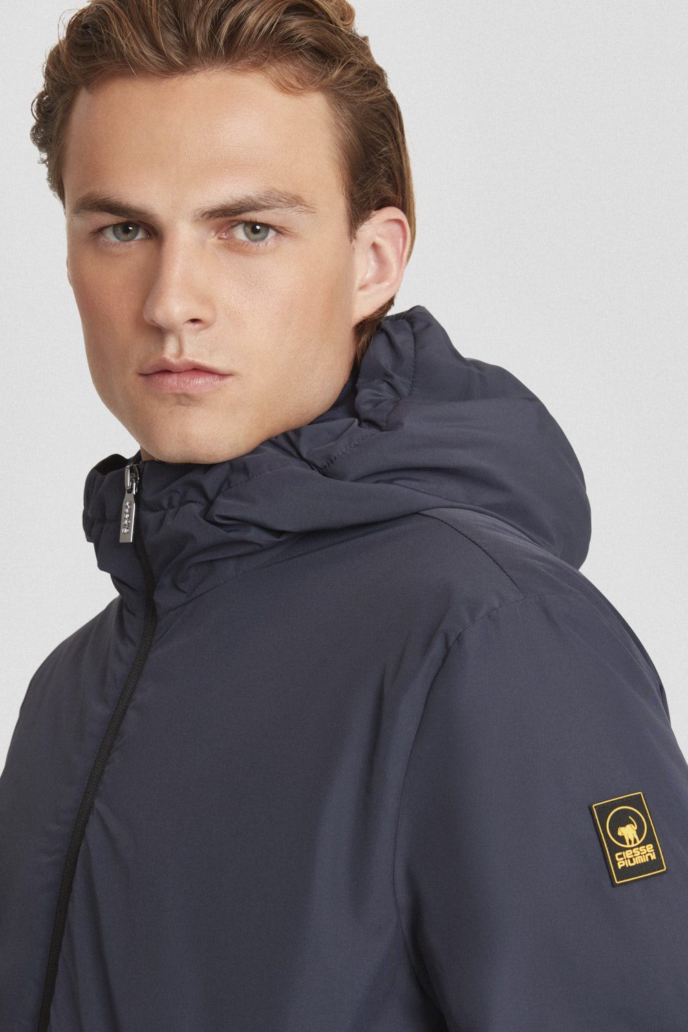 ciesse-outdoor-winterjacke-blau-kapuze-wattiert-dwr image 3