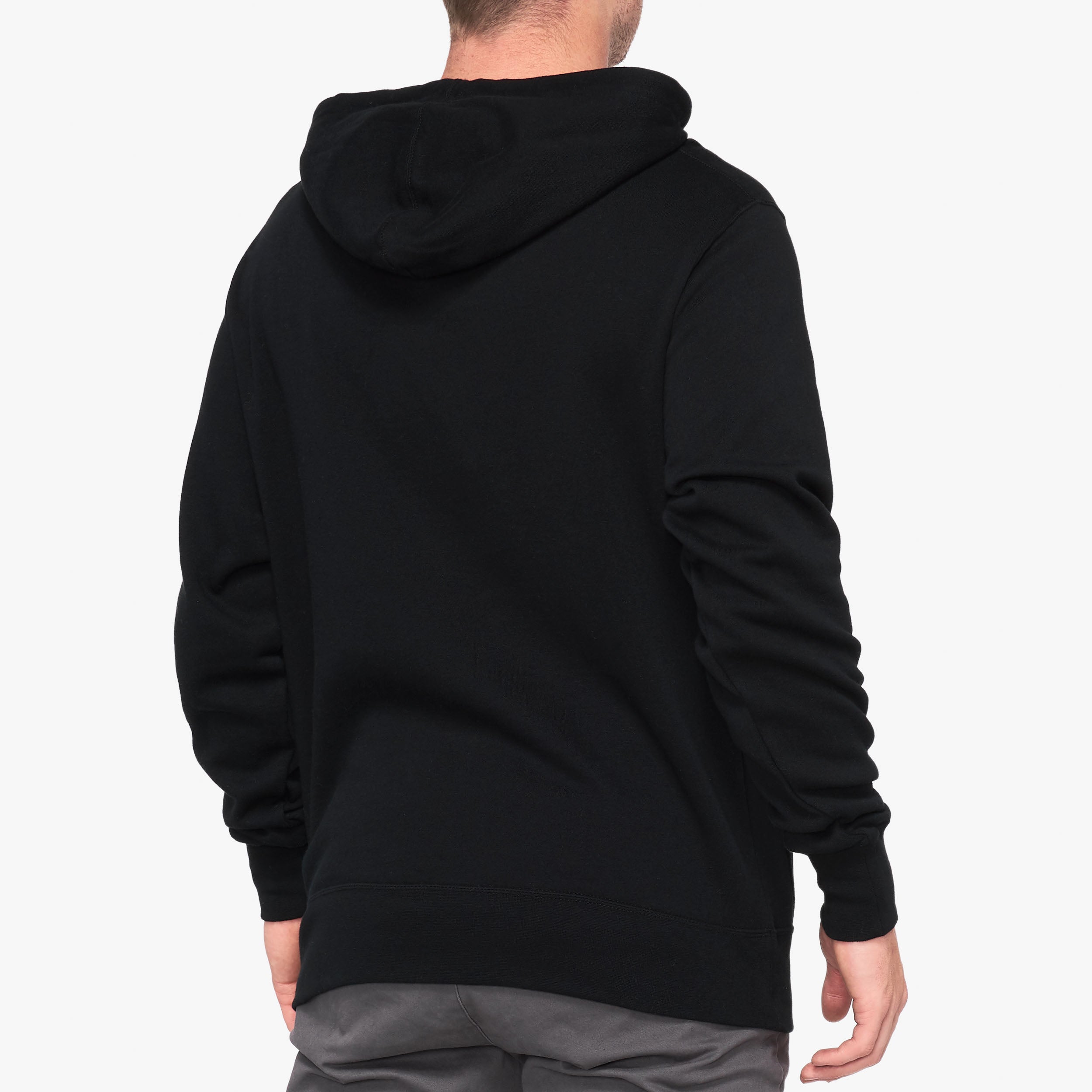 100-icon-pullover-hoodie-fleece-schwarz-baumwolle image 2