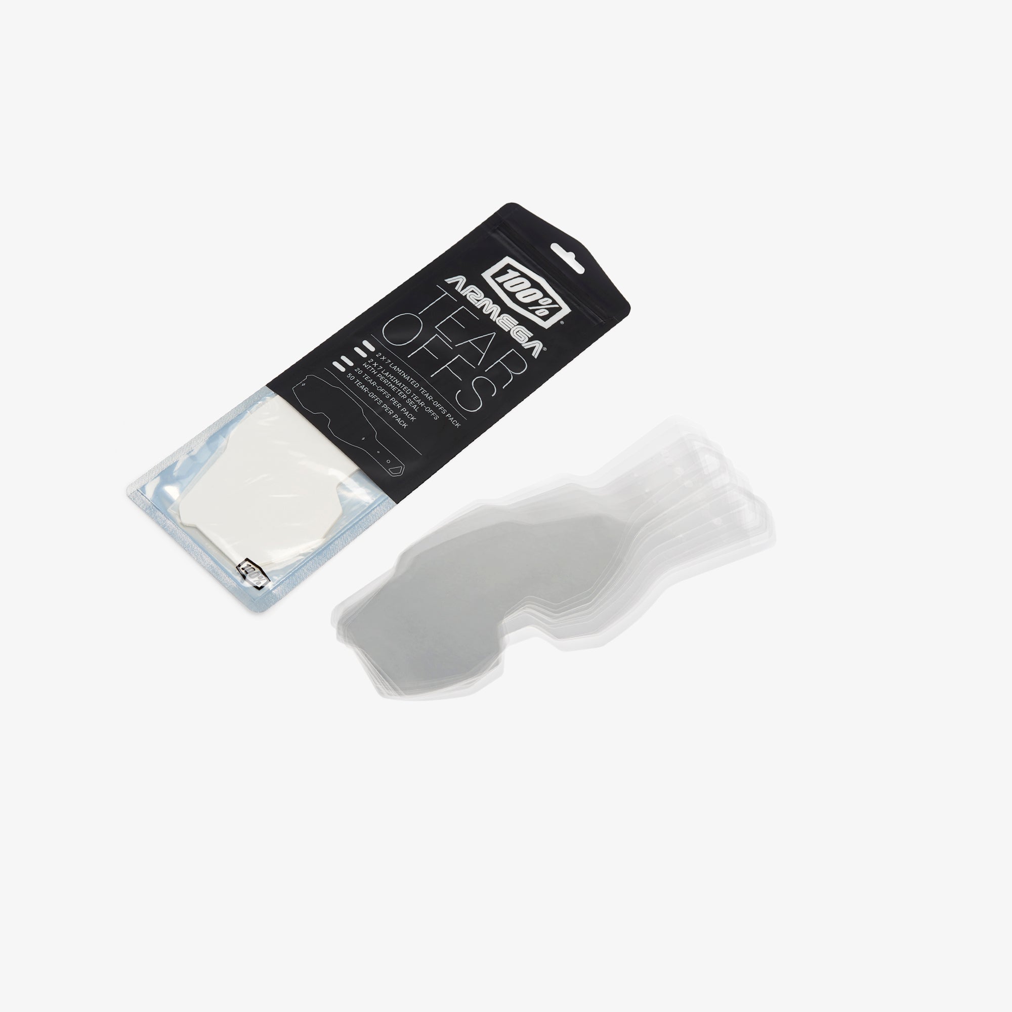 100percent-armega-tear-offs-abrei-folie-50er-pack-standard image 1