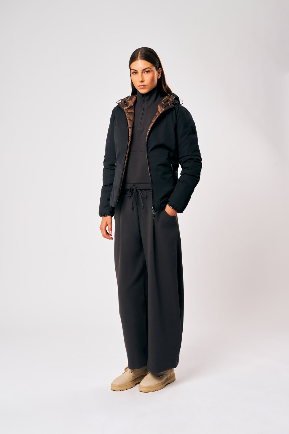 ciesse-outdoor-linda-3-0-daunenjacke-damen-schwarz-reversibel image 1
