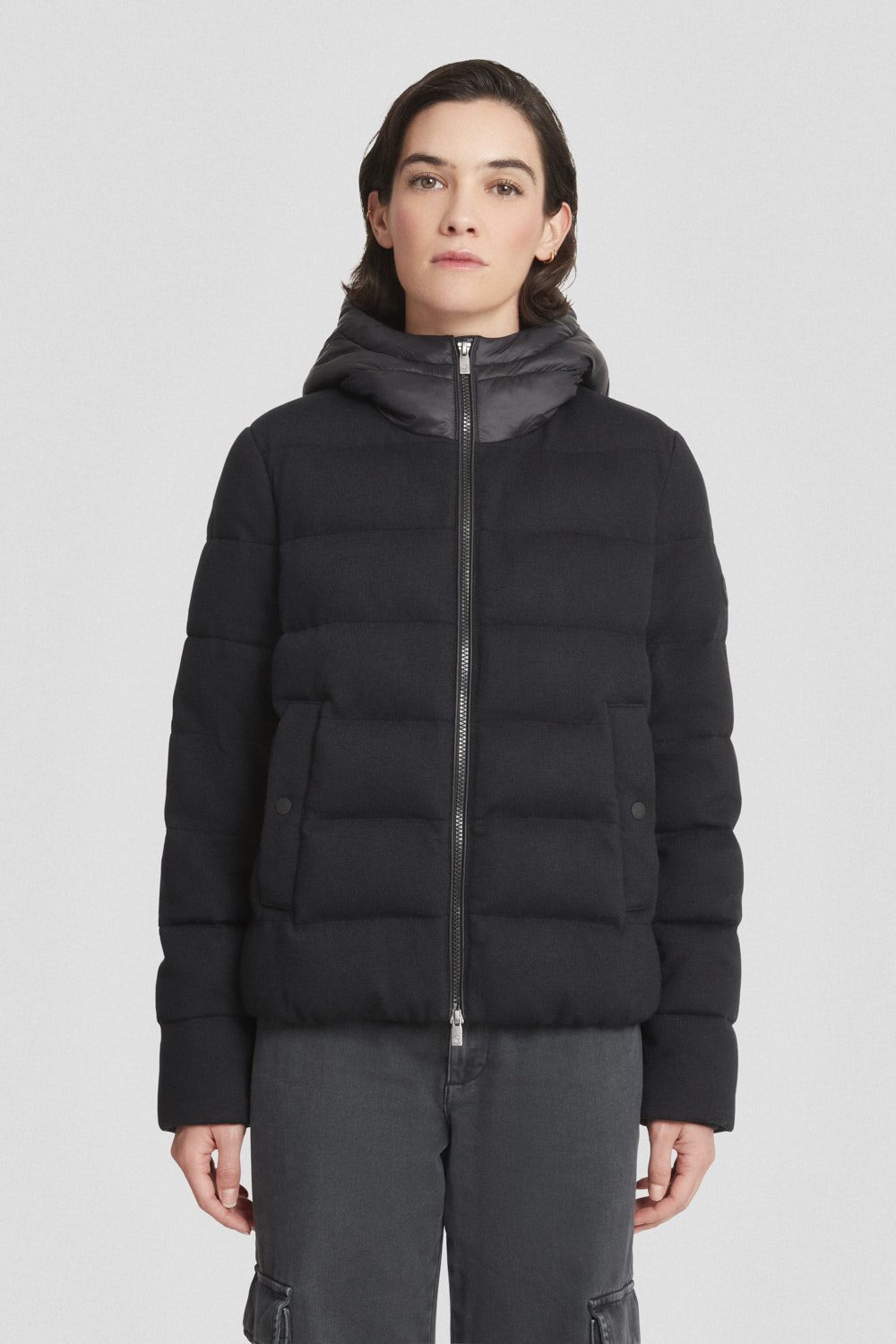 ciesse-outdoor-giacche-leggere-jacke-schwarz-kapuze-nylon image 2