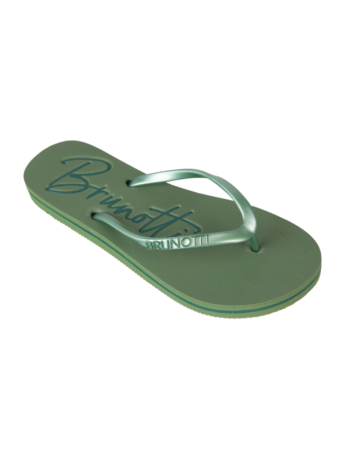 brunotti-logo-damen-flip-flops-sage-green-pvc-logo image 2