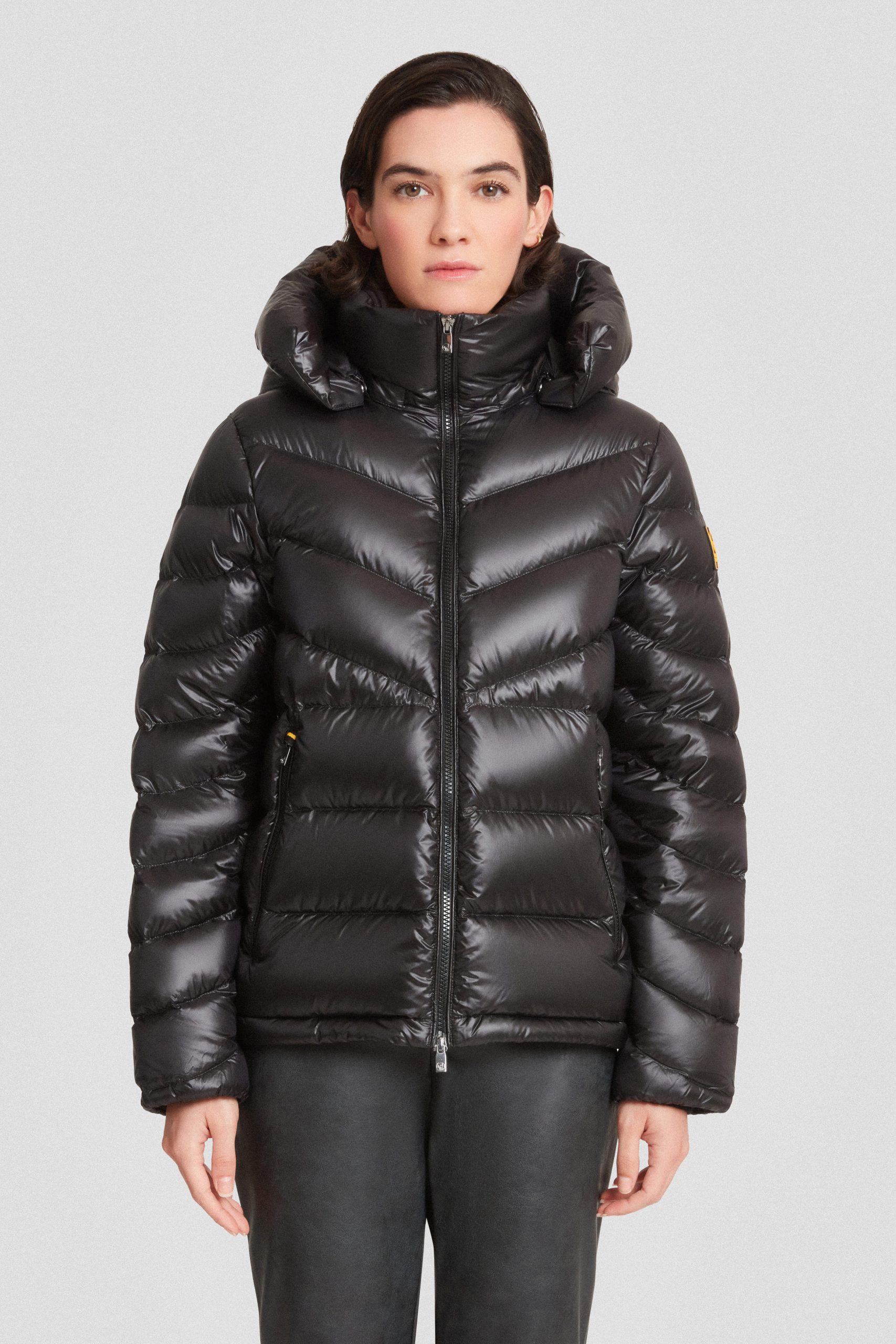 ciesse-outdoor-piumini-kurz-daunenjacke-schwarz-abnehmbare-kapuze image 2
