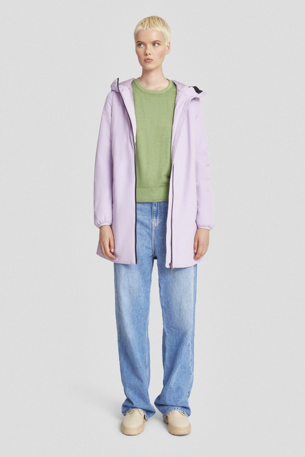 ciesse-outdoor-winterjacke-lila-lang-mit-kapuze-dwr image 1