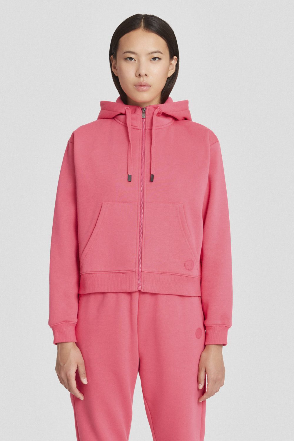 ciesse-outdoor-sweatjacke-fuchsia-kapuze-baumwolle image 1