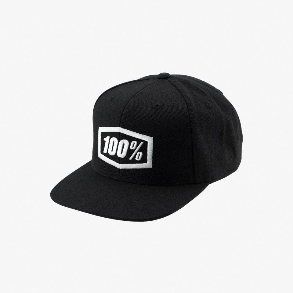 100-icon-snapback-cap-basecap-schwarz-youth image 1