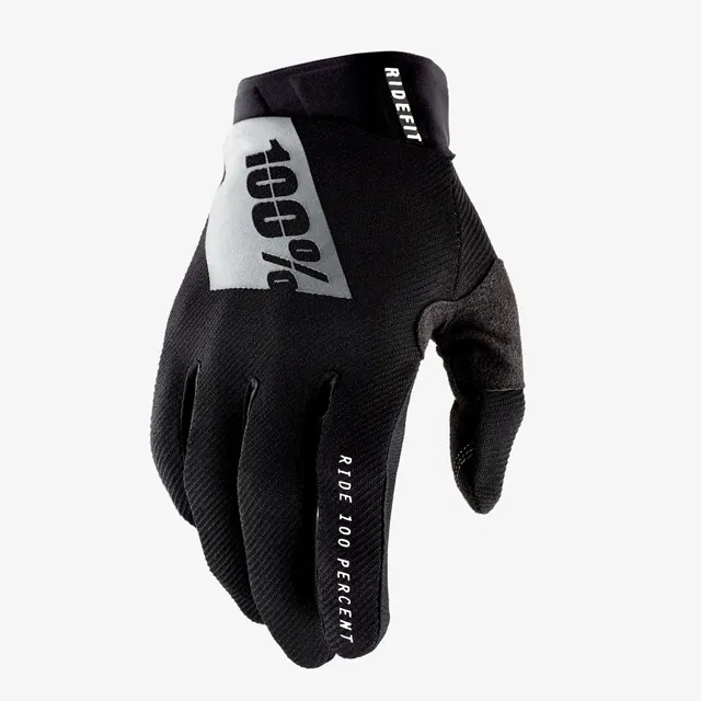100-ridefit-handschuhe-schwarz-wei-motorrad-touchscreen image 1