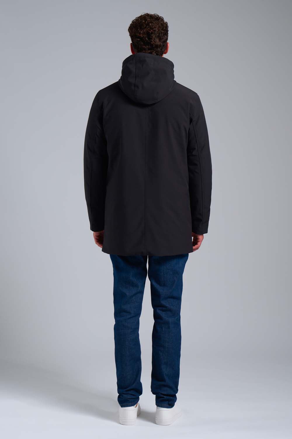 ciesse-herdo-softshelljacke-damen-schwarz-lang-mit-kapuze image 4