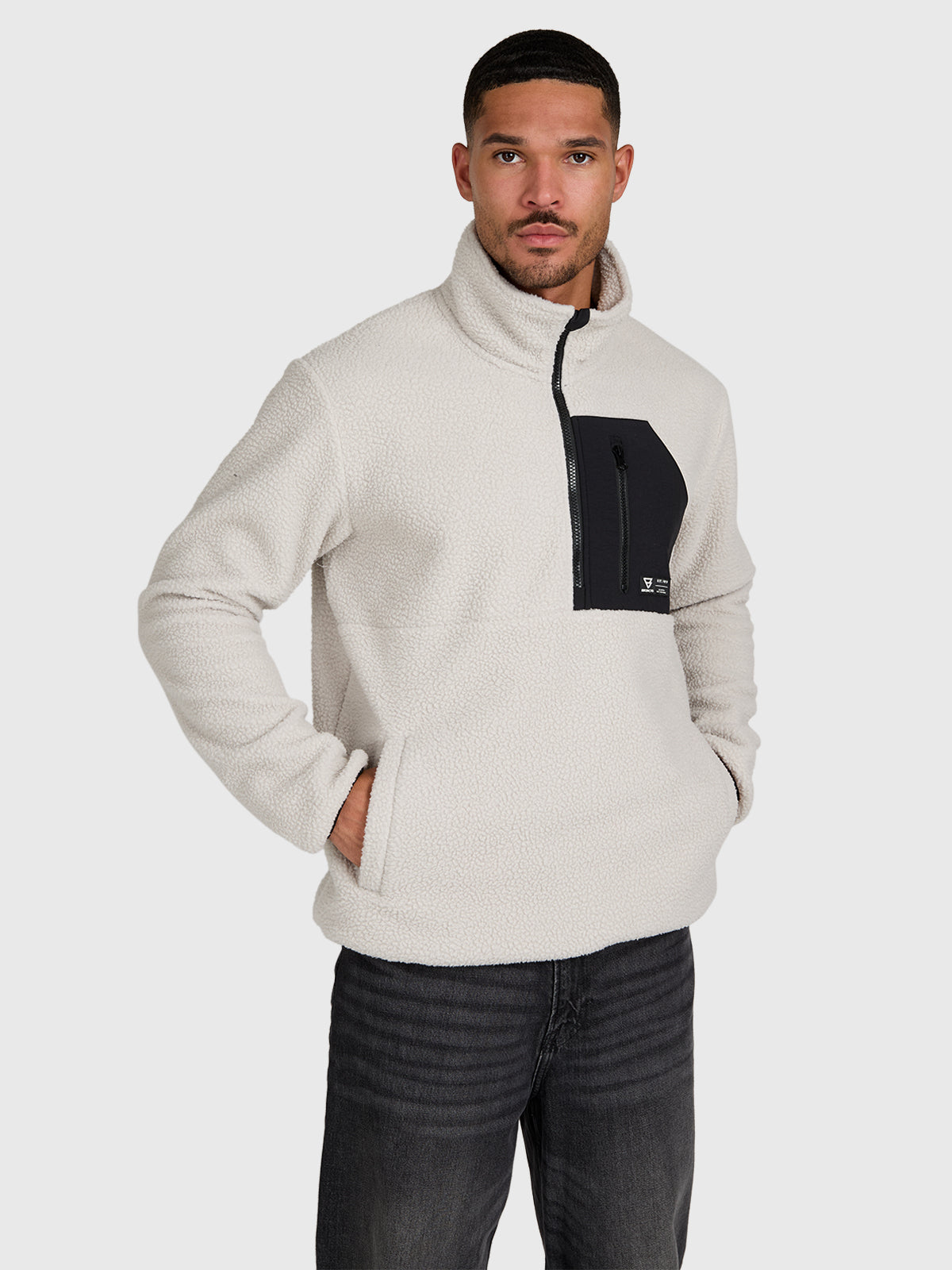 brunotti-kelstyn-herren-fleecejacke-soft-grey-lockerer-schnitt image 1