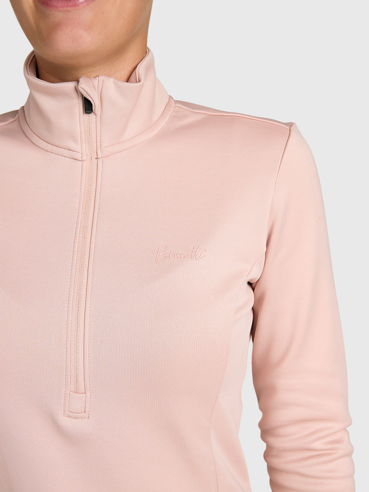 brunotti-heronne-damen-fleece-sepia-rose-half-zip image 6