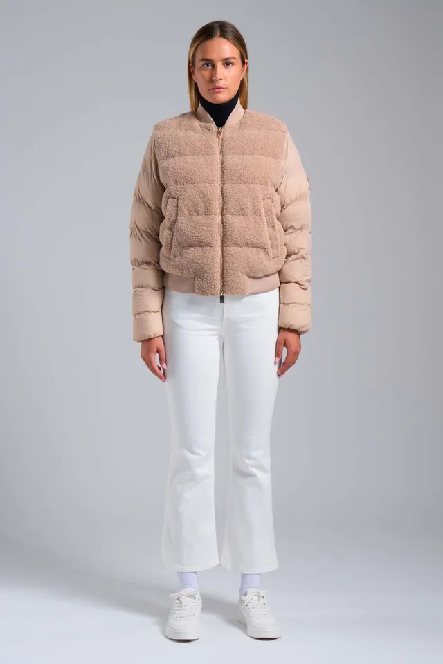 ciesse-outdoor-edna-hybrid-daunenjacke-beige-teddy image 1