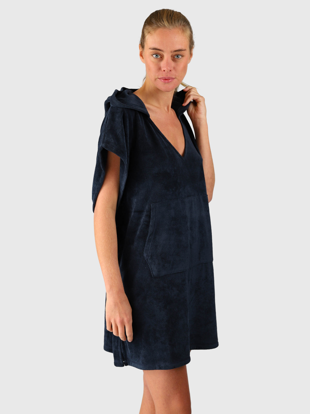 brunotti-paige-damen-poncho-indigo-blue-mit-kapuze image 3