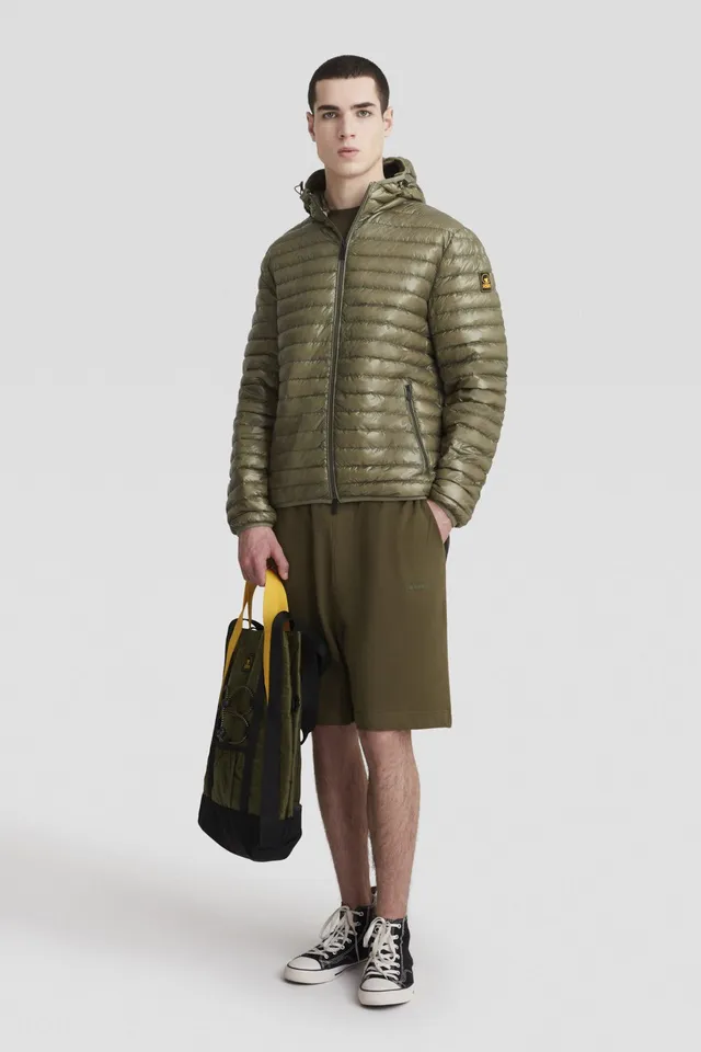 ciesse-outdoor-daunenjacke-gr-n-gl-nzend-mit-kapuze image 1