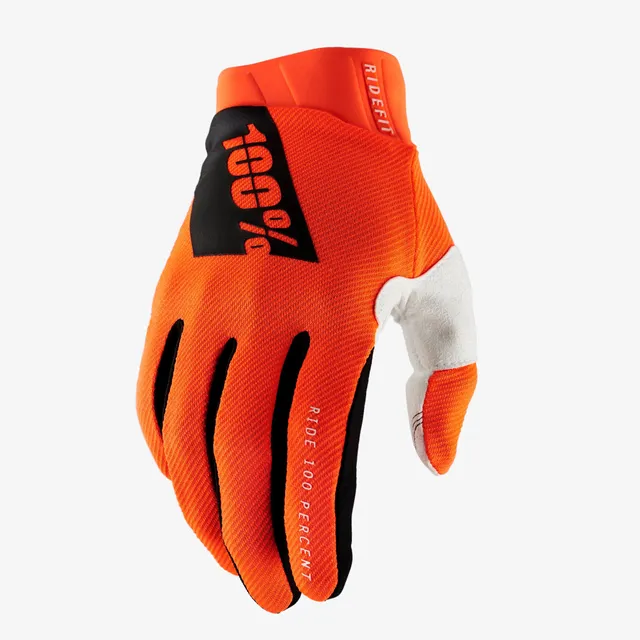100-ridefit-handschuhe-fluo-orange-moto-grip-touchscreen image 1