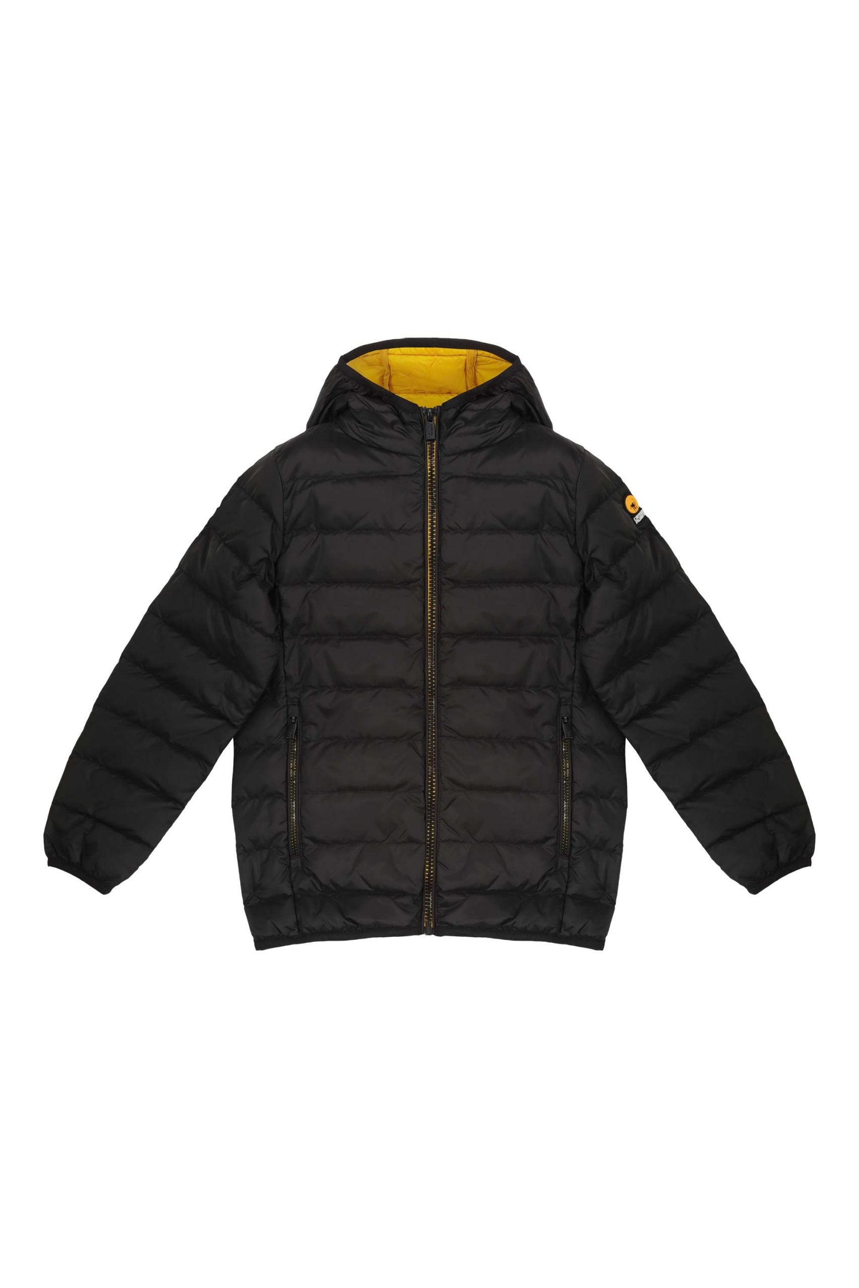 ciesse-franklin-boy-daunenjacke-schwarz-kapuze-echt-daune image 1