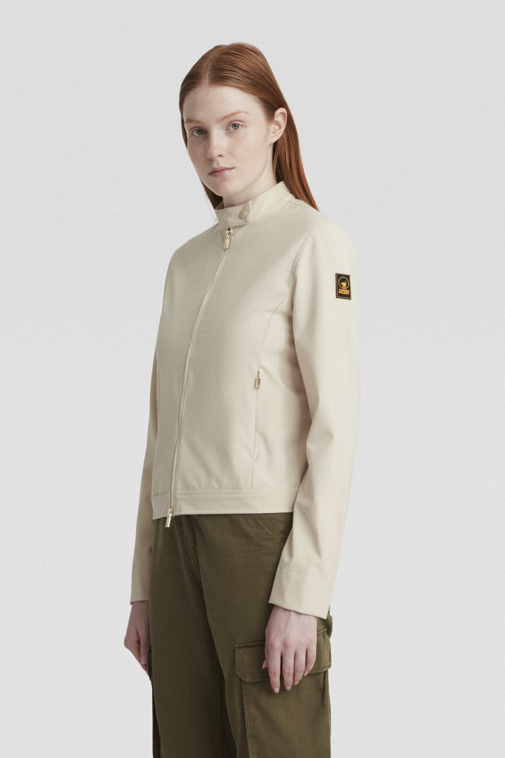 ciesse-outdoor-biker-softshelljacke-beige-slim-fit-10000mm image 1