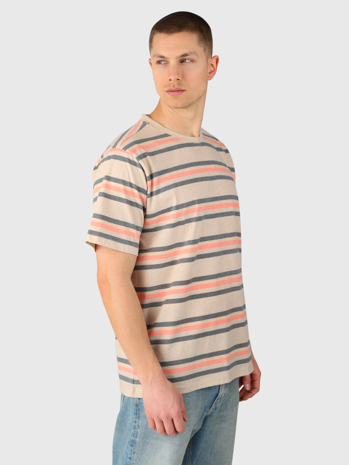 brunotti-gary-herren-t-shirt-ginger-streifenprint image 4