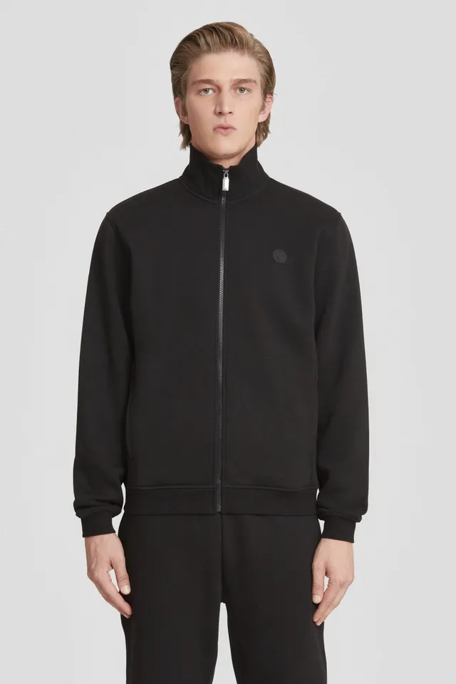 ciesse-outdoor-zip-hoodie-schwarz-baumwolle-unisex image 1