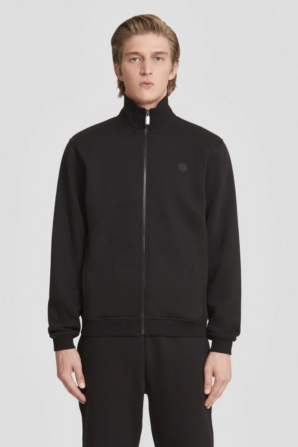 ciesse-outdoor-zip-hoodie-schwarz-baumwolle-unisex image 1